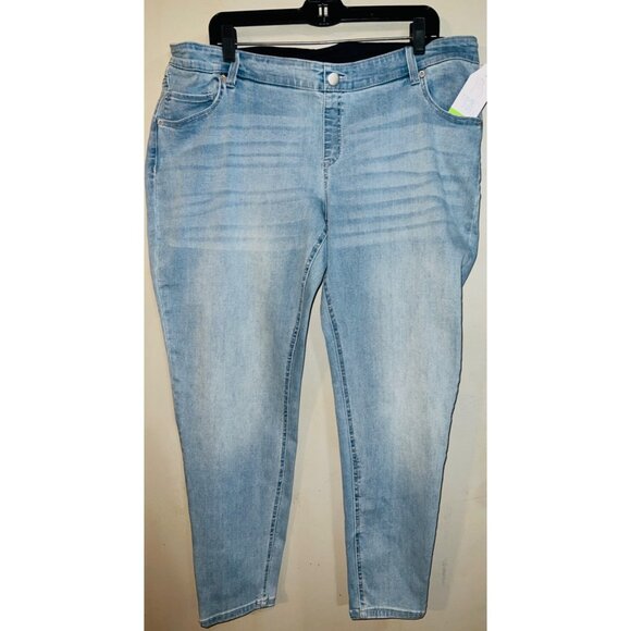 Time and Tru Denim - Time And Tru Womens Maternity Light Wash Jeans XXL